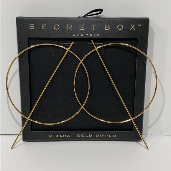 Jewelry - Hoop Earrings Studs 14K Gold Dipped Jewelry - Hoop Earrings Studs 14K Gold Dipped